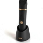 OLOV Electric Body Hair Trimmer - Groin Trimmer for Men - Bikini Trimmer Women - Wet/Dry Shaver Groomer, Replaceable Ceramic Blade Heads, USB Recharge Dock, Waterproof Hygiene Razor,Black
