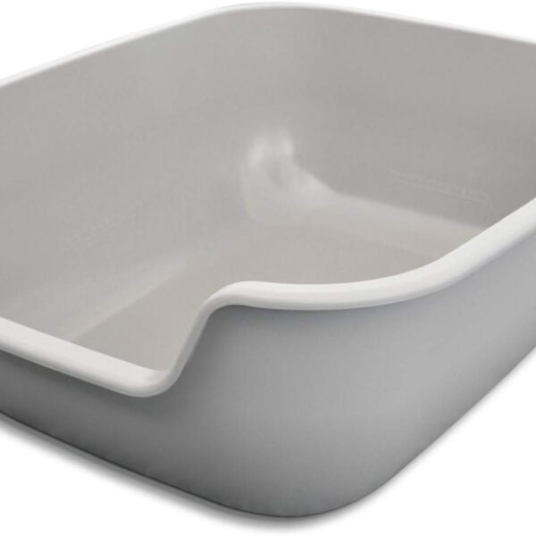 PetFusion BetterBox Non-Stick Large Litter Box, Pet Safe Coating for Easier Cleaning, Open Top Promotes Healthy Usage, Made of Stronger ABS Plastic