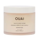 OUAI Scalp & Body Scrub, Melrose Place - Exfoliating Body Scrub with Sugar & Coconut Oil Blend for Smooth, Moisturized Skin - Gentle Scalp Exfoliator for Removing Product Build Up (8.8 Oz)