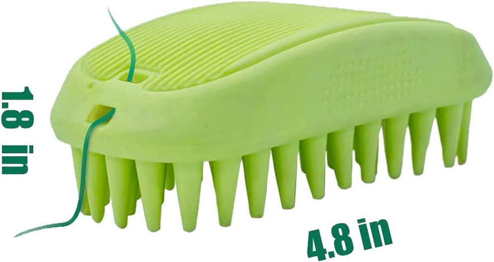 Dog Cat Pet Grooming Brush - Silicone Massage Brush for Deshedding and Bathing, Anti-Slip Rubber Shampoo Brush for Long & Short Hair Dogs and Cats (Orange) Dog Cat Pet Grooming Brush - Silicone Massage Brush for Deshedding and Bathing, Anti-Slip Rubber Shampoo Brush for Long & Short Hair Dogs and Cats (Orange)
