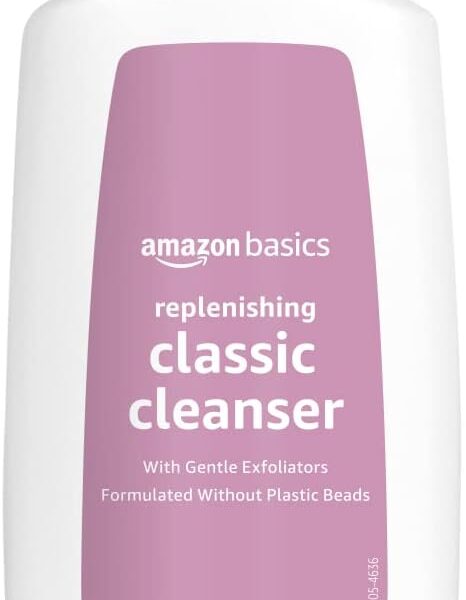 Amazon Basics Gentle Exfoliating Face Wash, Replenishing Daily Facial Cleanser, Refreshing, 6.78 fl oz (Pack of 1)