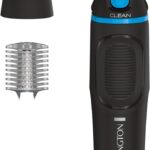 Remington Nose, Ear & Eyebrow Trimmer  Dual Edge Precision Blades, CLEANBoost Easy-Clean System, Waterproof Wet/Dry Groomer, Rotary + Detail Heads, Eyebrow Comb Included