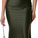 Memoriesea Women's Sexy Sleeveless V Neck High Split Evening Cocktail Maxi Dress