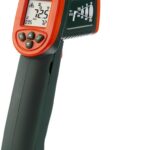 Extech IR267 Mini Infrared Thermometer with Type-K Input - Dual Laser Targeting, -58 to 1112F Range, Adjustable Emissivity, Backlit LCD, Min/Max/Hold