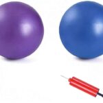 2Pcs Mini Exercise Balls - Professional Grade Anti Burst Heavy Duty and Slip Resistant Small Pilates Ball for Yoga Fitness Stability Barre Balance Training Physical, 9-10 Inch (About 25cm)