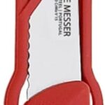 Messermeister 4.5 Serrated Tomato Knife with Matching Sheath, Red - German 1.4116 Steel Alloy - Rust Resistant & Easy to Maintain - Handcrafted in Santa Catarina, Portugal