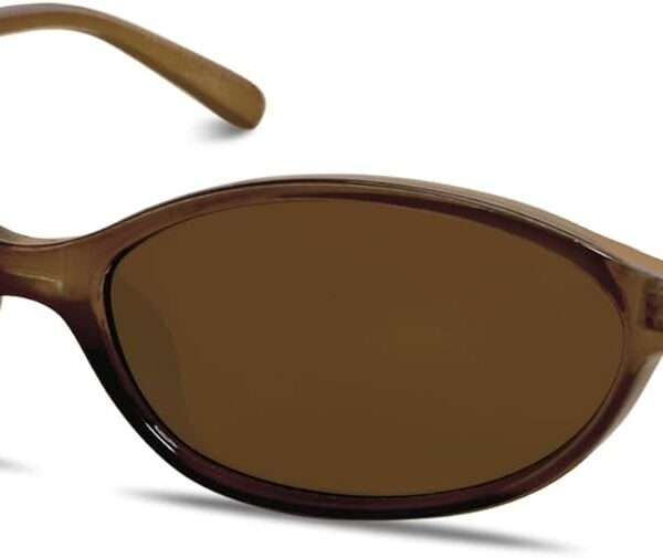 GUVIVI Retro Oval Sunglasses for Women Chic Cat Eye 90s Sunnies Lightweight Narrow Shades Trendy UV protection Sun Glasses