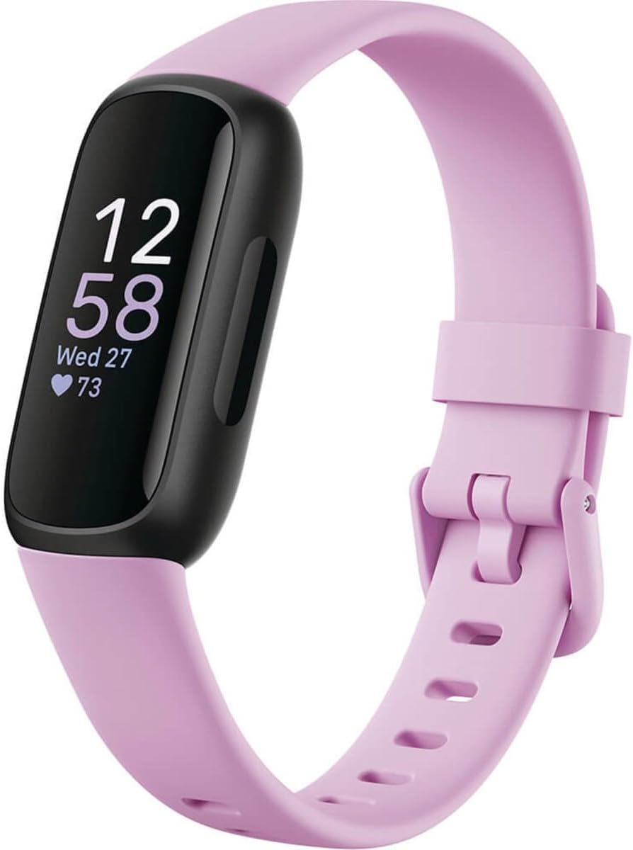Fitbit Inspire 3 Health &-Fitness-Tracker with Stress Management, Workout Intensity, Sleep Tracking, 24/7 Heart Rate and more, Lilac Bliss/Black, One Size (S & L Bands Included) Fitbit Inspire 3 Health &-Fitness-Tracker with Stress Management, Workout Intensity, Sleep Tracking, 24/7 Heart Rate and more, Lilac Bliss/Black, One Size (S & L Bands Included)