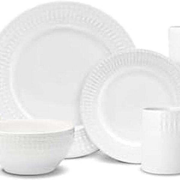 Pfaltzgraff Cassandra 16-Piece Porcelain Dinnerware Set, Service For 4