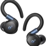 Soundcore Sport X20 by Anker, True-Wireless Workout Earbuds, Rotatable and Extendable Ear Hooks, Noise Cancelling, Deep Bass, IP68 Waterproof, Sweatproof, Dustproof, 48H Play, Sport Earbuds for Gym