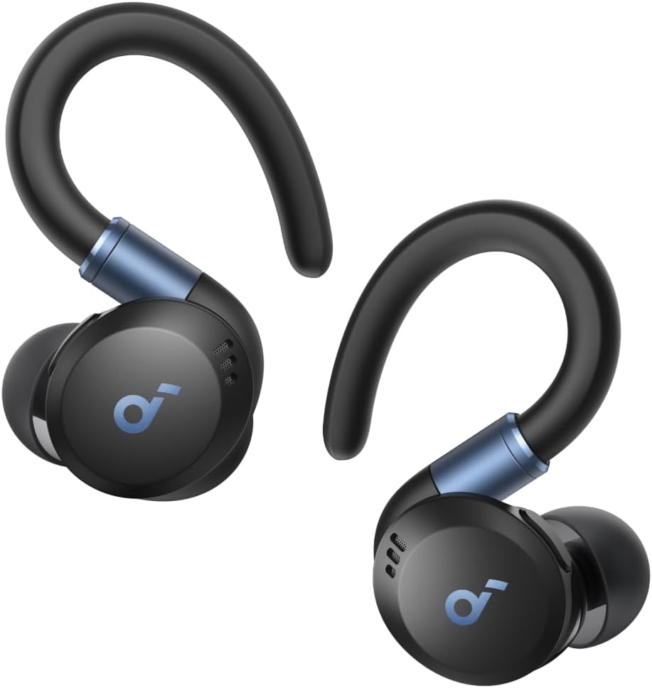 Soundcore Sport X20 by Anker, True-Wireless Workout Earbuds, Rotatable and Extendable Ear Hooks, Noise Cancelling, Deep Bass, IP68 Waterproof, Sweatproof, Dustproof, 48H Play, Sport Earbuds for Gym Soundcore Sport X20 by Anker, True-Wireless Workout Earbuds, Rotatable and Extendable Ear Hooks, Noise Cancelling, Deep Bass, IP68 Waterproof, Sweatproof, Dustproof, 48H Play, Sport Earbuds for Gym