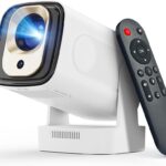 Auto Focus&1080PMagcubic Mini Smart Projector with 4K Support, Portable Projector with Wifi and Bluetooth, 5W Speaker, Built in Apps, Voice Control, Outdoor Movie Projector