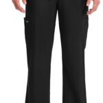 Cherokee Scrubs for Men Tapered Leg Cargo Scrub Pants with Zip Fly, 5 Pockets Elastic Waist 2-Way Stretch & Easy Care  WW190