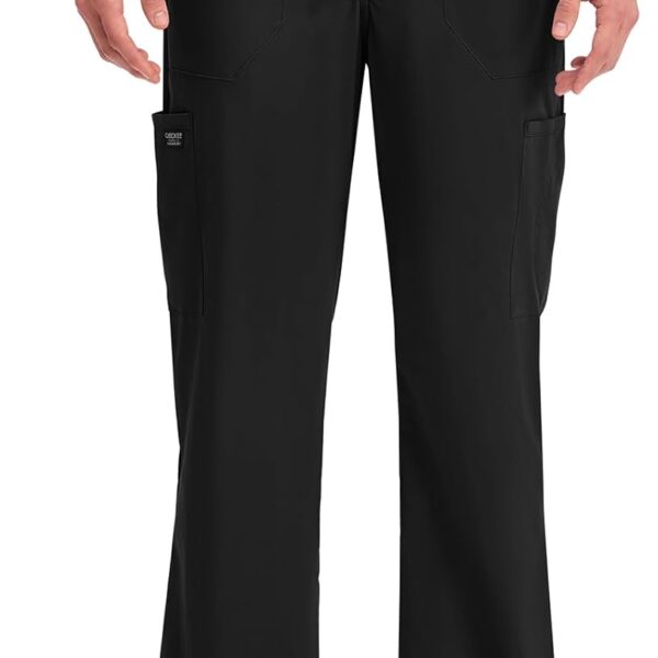 Cherokee Scrubs for Men Tapered Leg Cargo Scrub Pants with Zip Fly, 5 Pockets Elastic Waist 2-Way Stretch & Easy Care  WW190