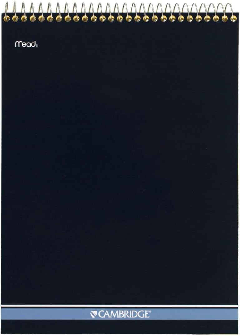 Mead Writing Pads, Wide Ruled Paper, 8-1/2" x 11", 70 Sheets, Memo Pads, Note Pads, Steno Pads, Yellow (59880)