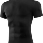 Niksa Men's Compression Shirts 1/2/4 Pack, Workout Gym Shirt Short Sleeve, Moisture Wicking Active Fit Base Layer T-Shirt