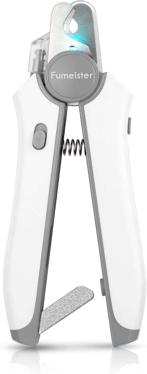 Type-C Rechargeable Dog & Cat Nail Clippers - LED Pet Nail Trimmer Extra Sharp for Small & Medium Dogs (Gray) Type-C Rechargeable Dog & Cat Nail Clippers - LED Pet Nail Trimmer Extra Sharp for Small & Medium Dogs (Gray)