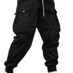 ZAFUL Men's Streetwear Cargo Pants with Flap Pockets & Drawstring Elastic Waist - Casual & Techwear Joggers
