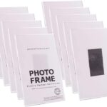 pbf 4x6 Magnetic Acrylic Picture Frames for Refrigerator  Clear Photo Holder Display for Fridge, Locker, Whiteboard, Office, Artwork, Signs  10 Pack