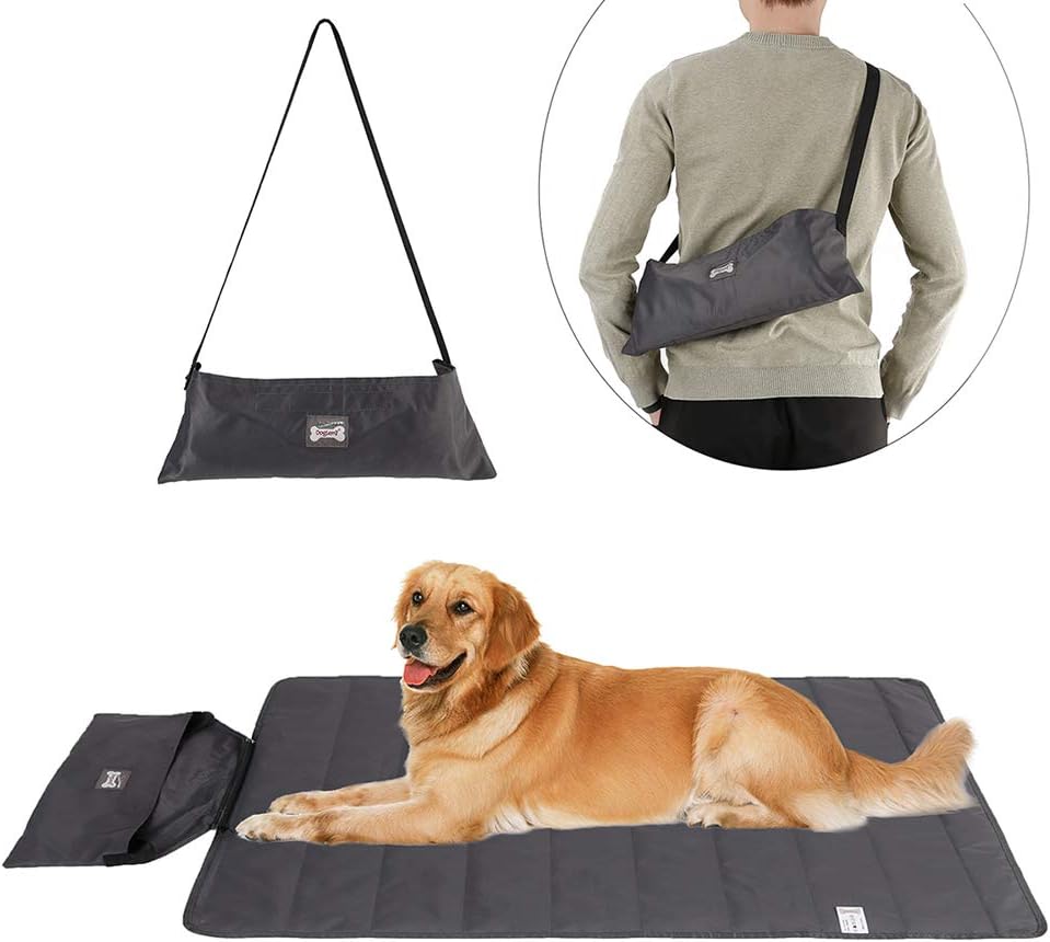 ROZKITCH Waterproof Outdoor Pet Dog Mat Pad 39"x28" Portable Reversible Summer Sleeping Mat Reusable Machine Washable Easy to Clean&Carry Camping Travel Pet Mat for Small Medium Large Dogs ROZKITCH Waterproof Outdoor Pet Dog Mat Pad 39"x28" Portable Reversible Summer Sleeping Mat Reusable Machine Washable Easy to Clean&Carry Camping Travel Pet Mat for Small Medium Large Dogs