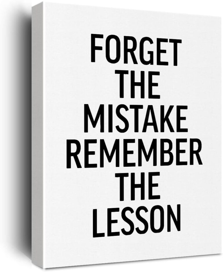 Motivational Canvas Wall Art Framed Encouragement Gifts for Women Men Paintings Canvas Prints Positive Poster for Home Office Parlour Living Room Kitchen Bedroom Wall Decor Artwork Decorative
