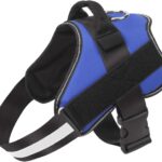 Dog Harness, No-Pull Reflective Dog Vest, Breathable Adjustable Pet Harness with Handle for Outdoor Walking - No More Pulling, Tugging or Choking (Blue, S)