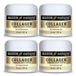 MASON NATURAL Collagen Premium Skin Cream - Anti Aging Face and Body Moisturizer, Intense Skin Hydration and Firmness, Pear Scent, Paraben Free, 2 OZ (4-Pack)