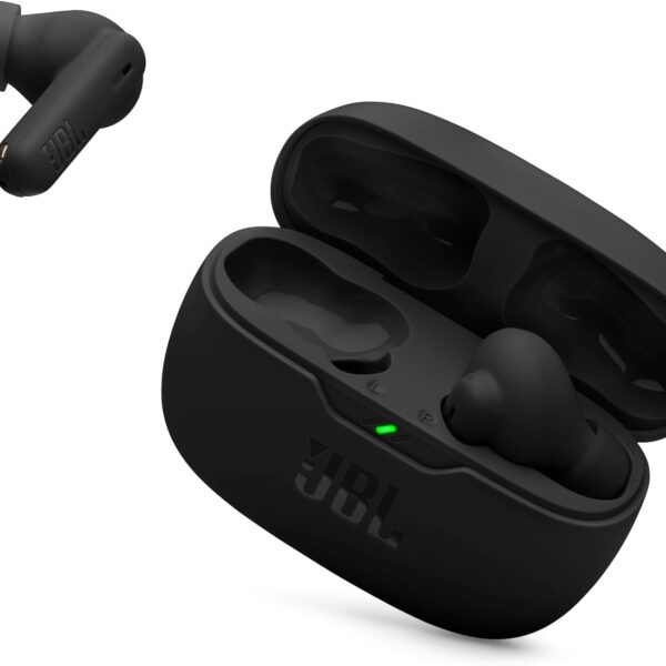 JBL Vibe Beam 2 - True Wireless Noise Cancelling Earbuds with JBL Pure Bass Sound & Smart Ambient technology, 4mics for crisp, clear calls, up to 40Hrs of Playback, IP54 Dust & Water resistant (Black)
