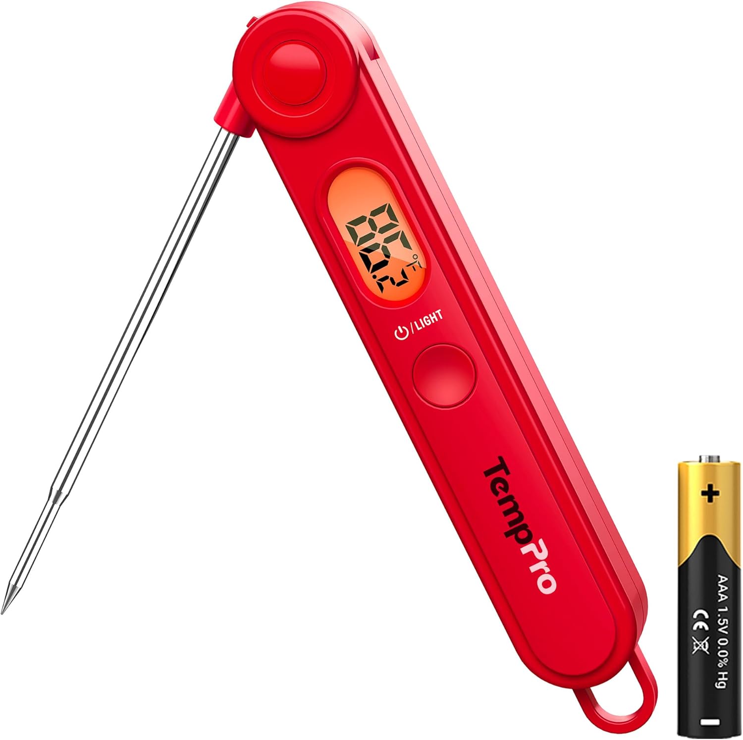 TempPro TP03B Digital Meat Thermometer for Cooking, Instant Read Thermometer with Backlight, Kitchen Food Thermometer for Grill Smoker BBQ Oil Deep Fry Candy Bread Coffee (Previously ThermoPro) TempPro TP03B Digital Meat Thermometer for Cooking, Instant Read Thermometer with Backlight, Kitchen Food Thermometer for Grill Smoker BBQ Oil Deep Fry Candy Bread Coffee (Previously ThermoPro)