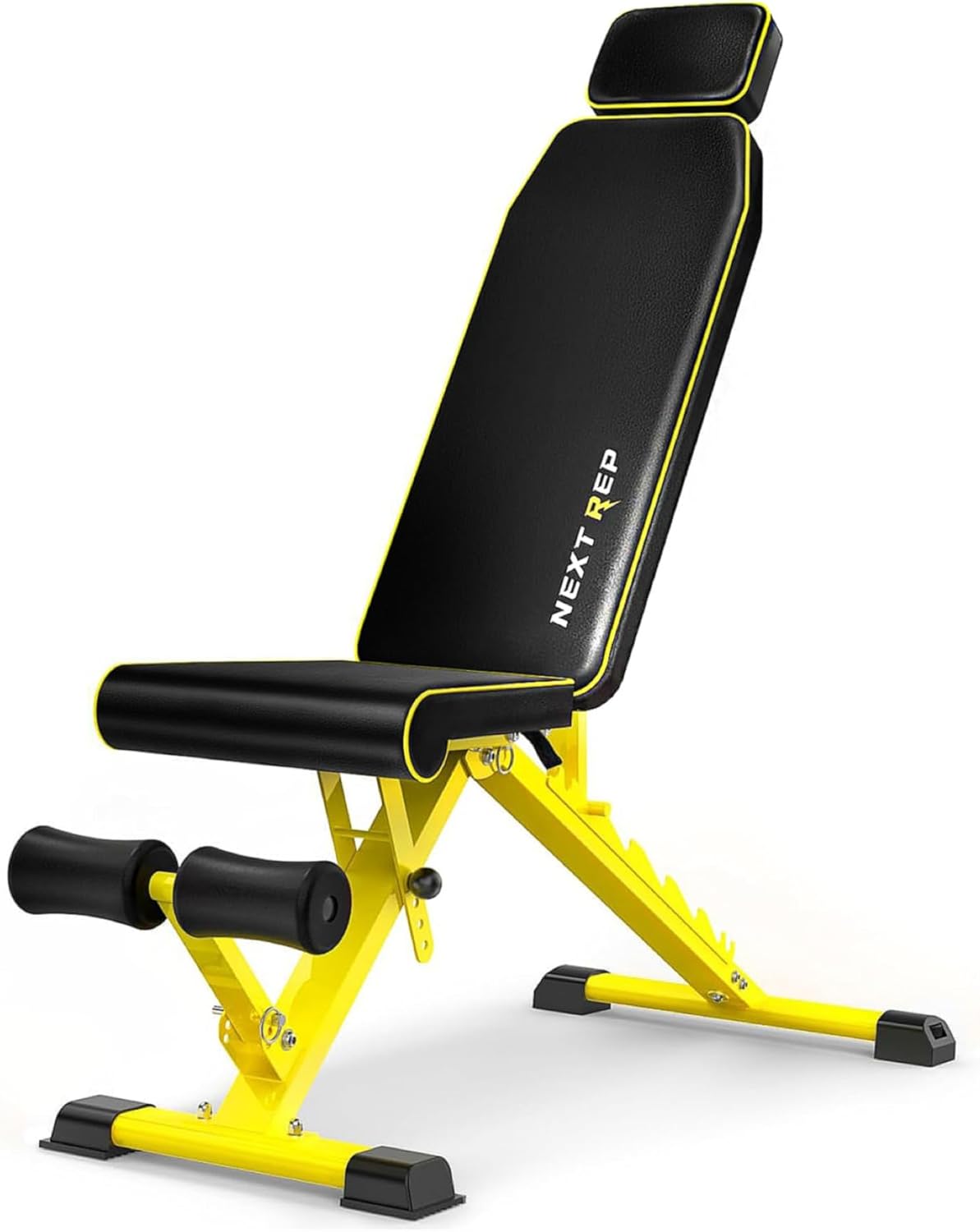 Adjustable Weight Bench,1000 LB Fast Folding Workout Bench for Home Gym Strength Training, Incline Decline Flat Utility Bench Press for Full Body Workout, Upright Storage Yellow Exercise Bench Adjustable Weight Bench,1000 LB Fast Folding Workout Bench for Home Gym Strength Training, Incline Decline Flat Utility Bench Press for Full Body Workout, Upright Storage Yellow Exercise Bench