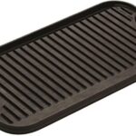 Lodge Pro-Grid Reversible Grill/Griddle - 20 Inches x 10.5 Inches - Dual-Sided Cast Iron Griddle - Double Burner Grill - Even Heat Distribution - PFAS-Free Non-Toxic Cookware