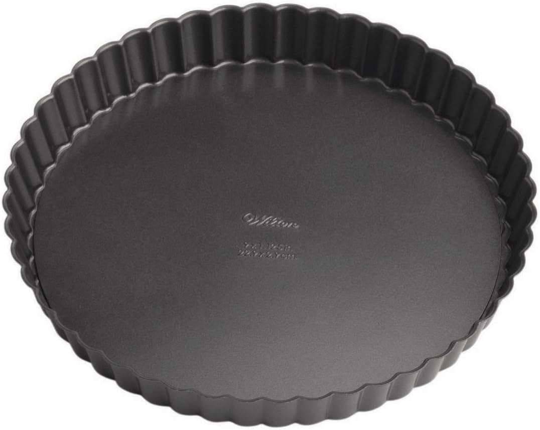 Wilton Perfect Results Premium Non-Stick Bakeware Round Tart and Quiche Pans, Sunday Brunch May Never be the Same Again, Fluted Edges Add a Touch of Flair, 9-Inch Wilton Perfect Results Premium Non-Stick Bakeware Round Tart and Quiche Pans, Sunday Brunch May Never be the Same Again, Fluted Edges Add a Touch of Flair, 9-Inch