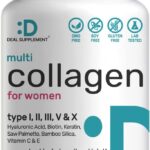 Multi Collagen Pills for Women & Men with Vitamin C, E & Biotin, 300 Capsules  Type I, II, III, V, X Hydrolyzed Collagen Peptides  11 in 1 Formula with Saw Palmetto, Bamboo Silica, & Hyaluronic Acid
