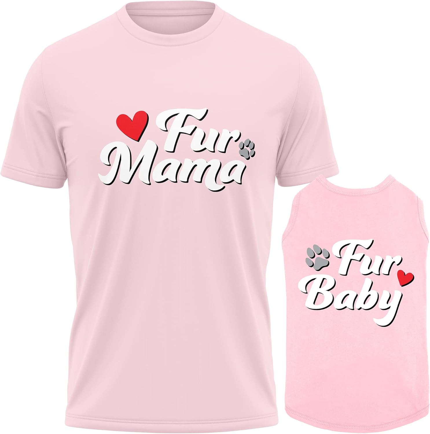 Dog and Owner Matching Clothes - Adorable Fur Mama Fur Baby Dog Matching Outfits with Owners - Soft Pet Clothes Dog and Owner Matching Clothes - Adorable Fur Mama Fur Baby Dog Matching Outfits with Owners - Soft Pet Clothes
