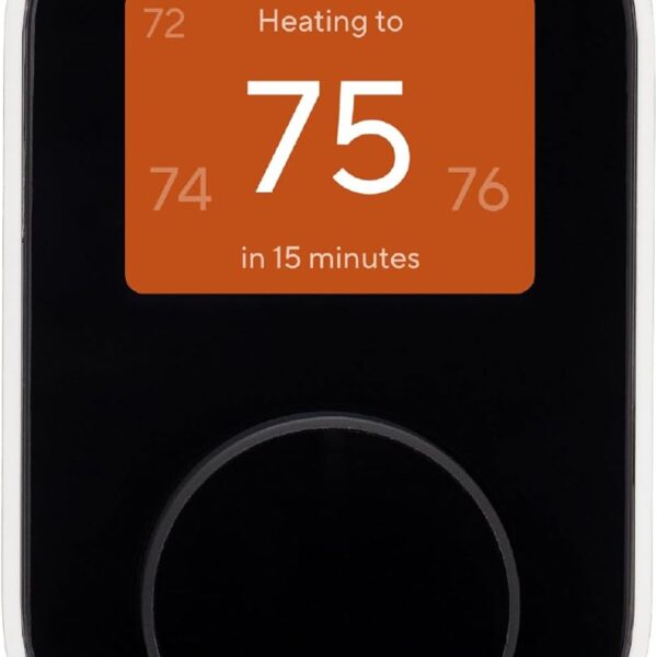 Wyze Programmable Smart WiFi Thermostat for Home with App Control, Energy Saving, Easy Installation, Works with Alexa and Google Assistant, Black