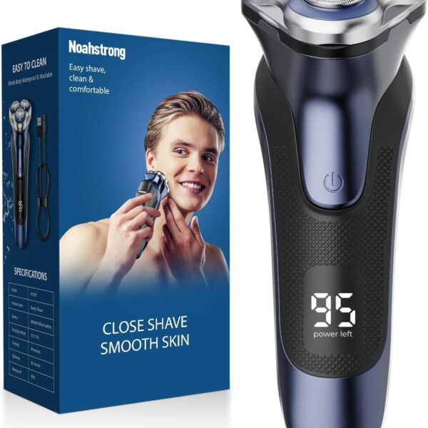 Electric Razor for Men, Electric Shaver for Men Face, Rechargeable Wet Dry Waterproof Cordless Shaver with Pop Up Trimmer