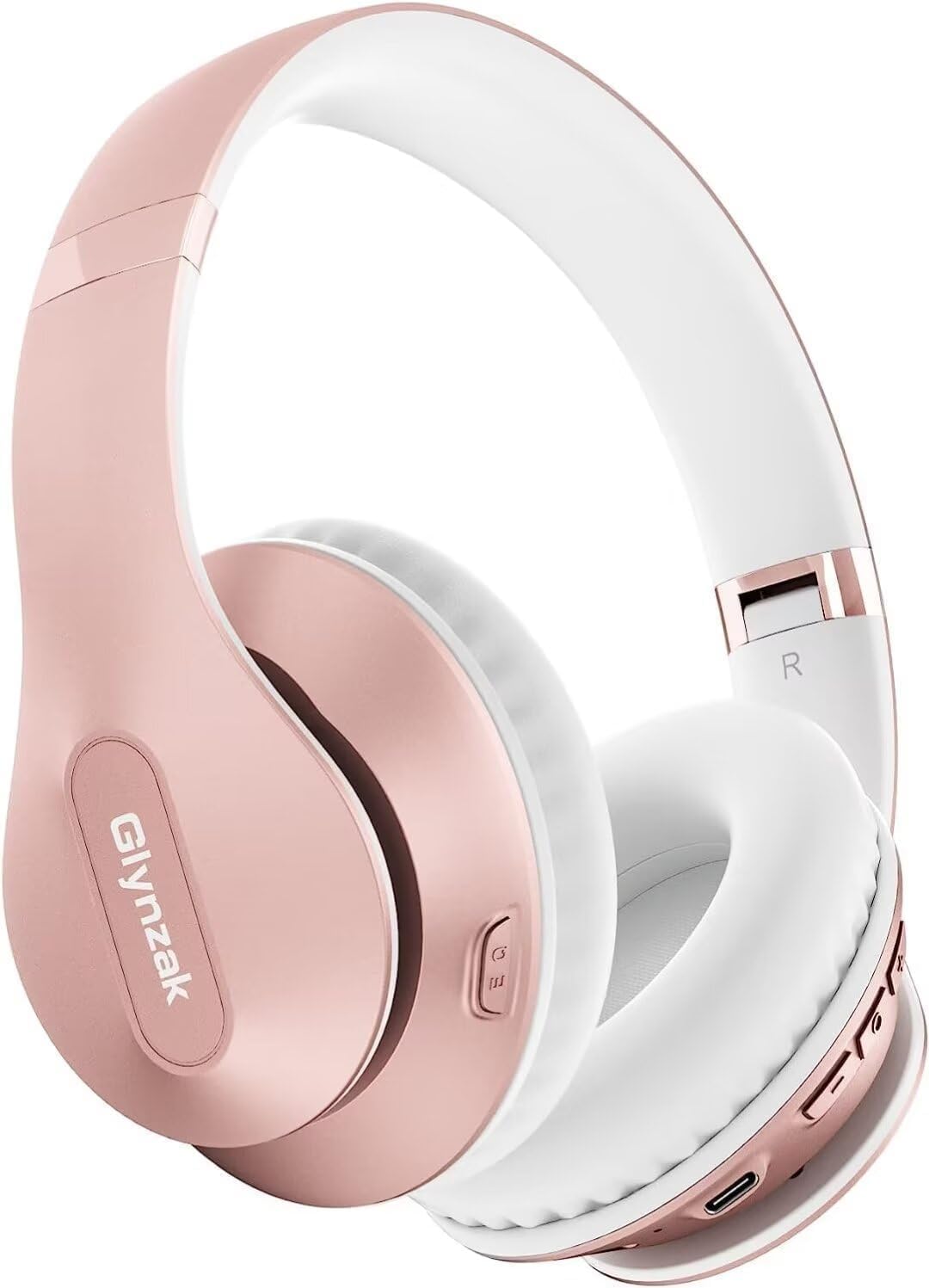 Wireless Bluetooth Headphones Over Ear 65H Playtime HiFi Stereo Headset with Microphone and 6EQ Modes Foldable Bluetooth V6.0 Headphones for Travel Smartphone Computer Laptop Rose Gold Wireless Bluetooth Headphones Over Ear 65H Playtime HiFi Stereo Headset with Microphone and 6EQ Modes Foldable Bluetooth V6.0 Headphones for Travel Smartphone Computer Laptop Rose Gold