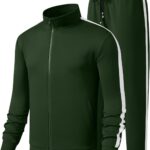 JMIERR Men's Track Suits Sweatsuits 2 Piece Full Zip Sports Outfits Set Sweatshirt and Joggers Sweatpants