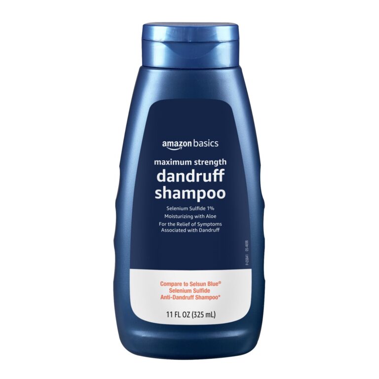 Amazon Basics Moisturizing Anti-Dandruff Shampoo, Maximum Strength with 1% Selenium Sulfide, 11 Fl Oz, Pack of 1