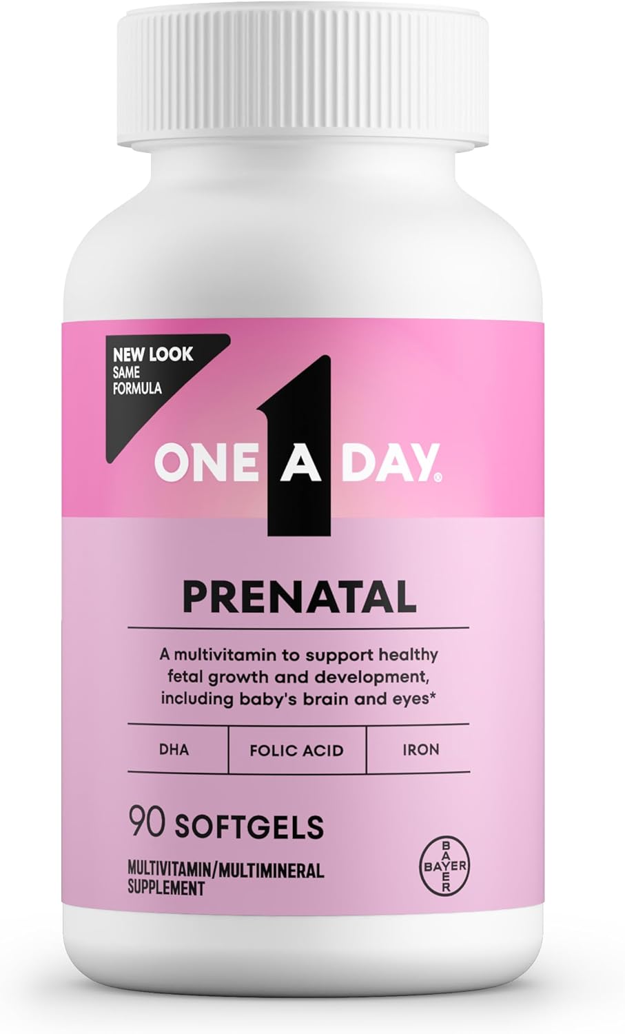 One A Day Prenatal Vitamins- Folic Acid, Iron, Omega- 3 (DHA), Pregnancy Vitamins for Women, Prenatal Multivitamin for Mom and Baby Support, Pregnancy Must Haves 90 Ct (Packaging May Vary) One A Day Prenatal Vitamins- Folic Acid, Iron, Omega- 3 (DHA), Pregnancy Vitamins for Women, Prenatal Multivitamin for Mom and Baby Support, Pregnancy Must Haves 90 Ct (Packaging May Vary)