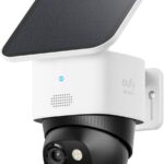 eufy Security 3K Dual Camera, SoloCam S340, Solar Security Cameras Wireless Outdoor, Cameras for Home Security, 360Coverage, Pan & Tilt, No Blind Spots, No Monthly Fee, Built-in 8GB