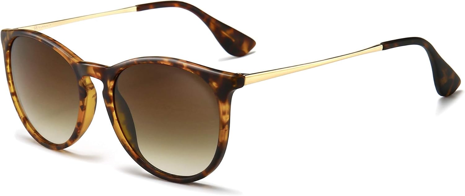 SUNGAIT Premium Vintage Round Sunglasses for Women Men Classic Retro Trendy Style SUNGAIT Premium Vintage Round Sunglasses for Women Men Classic Retro Trendy Style