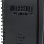 Nextnoid Hardcover Fitness Journal Workout Planner for Men & Women - A5(5.7" x 8.3") Sturdy Workout Log Book to Track Gym & Home Workouts