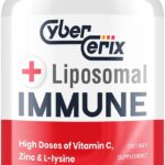 CyberCerix Advanced Liposomal Immune Supplement, Complex with L-Lysine 1,500mg, Vitamins, Minerals & Herbal Extracts, Comprehensive Daily Wellness Blend for Men & Women - 120 Capsules