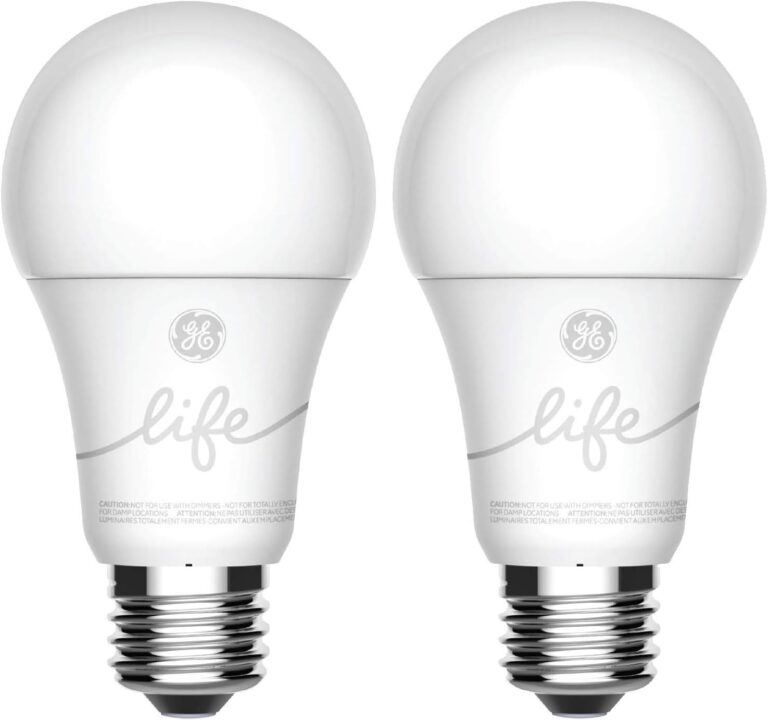 GE Lighting CYNC Smart Light Bulbs, Bluetooth Enabled, Alexa and Google Home Compatible, Soft White (2Pack), Packaging May Vary