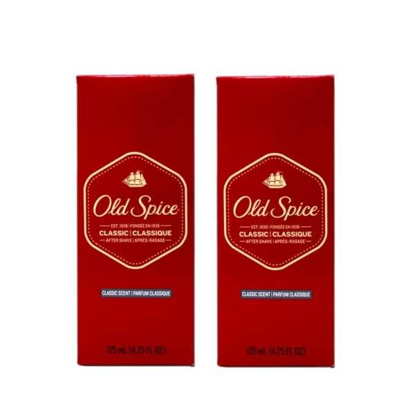 Old Spice Classic After Shave 4.25 Ounce (125ml) (2 Pack)