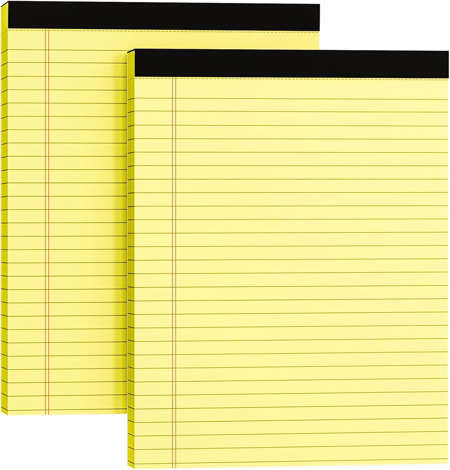 Legal Pads 8.5 x 11, 2 Pack Yellow Note Pads 8.5 x 11 Writing Pads, Wide Ruled Legal Notepads, Lined Pads of Paper Yellow Paper Pads, 30 Sheets Per Notepad for School, Home, Office, Business Legal Pads 8.5 x 11, 2 Pack Yellow Note Pads 8.5 x 11 Writing Pads, Wide Ruled Legal Notepads, Lined Pads of Paper Yellow Paper Pads, 30 Sheets Per Notepad for School, Home, Office, Business