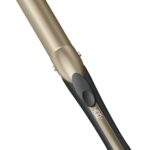 INFINITIPRO BY CONAIR Tourmaline Ceramic 1-Inch Curling Iron, 1-Inch Barrel Produces Loose Curls, Hair Curler for Use on Medium and Long Hair, Champagne/Gray