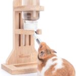 Niteangel Water Bottle with Stand for Syrian Dwarf Hamsters Gerbils Mice Rats Degus Small pet Rodents(White)
