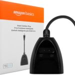 Amazon Basics Outdoor Smart Plug with 2 Individually Controlled Outlets, Works with Alexa Only, Voice Control, Weather Resistant, 2.4 GHz Wi-Fi, No Hub Required, Black